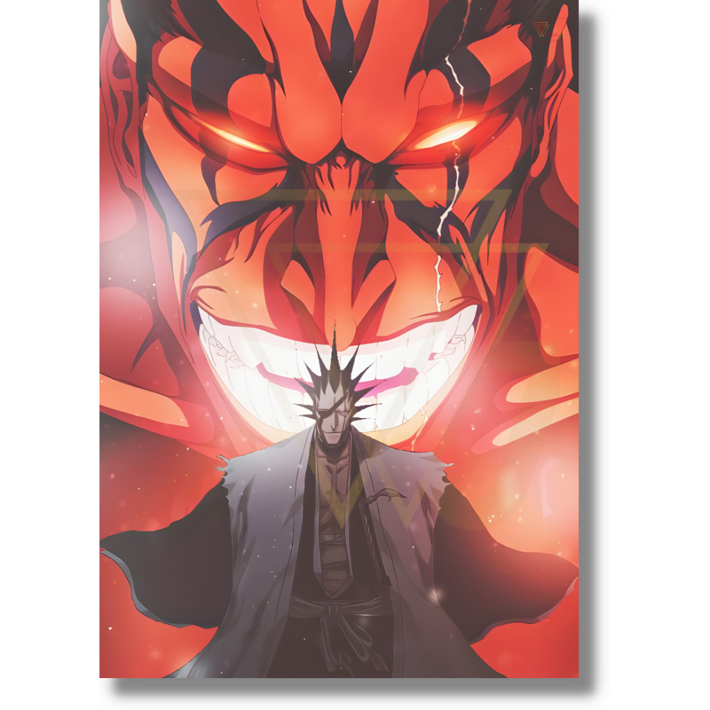 Pôster Adesivo Kenpachi Zaraki Anime Bleach Qualidade Premium A4