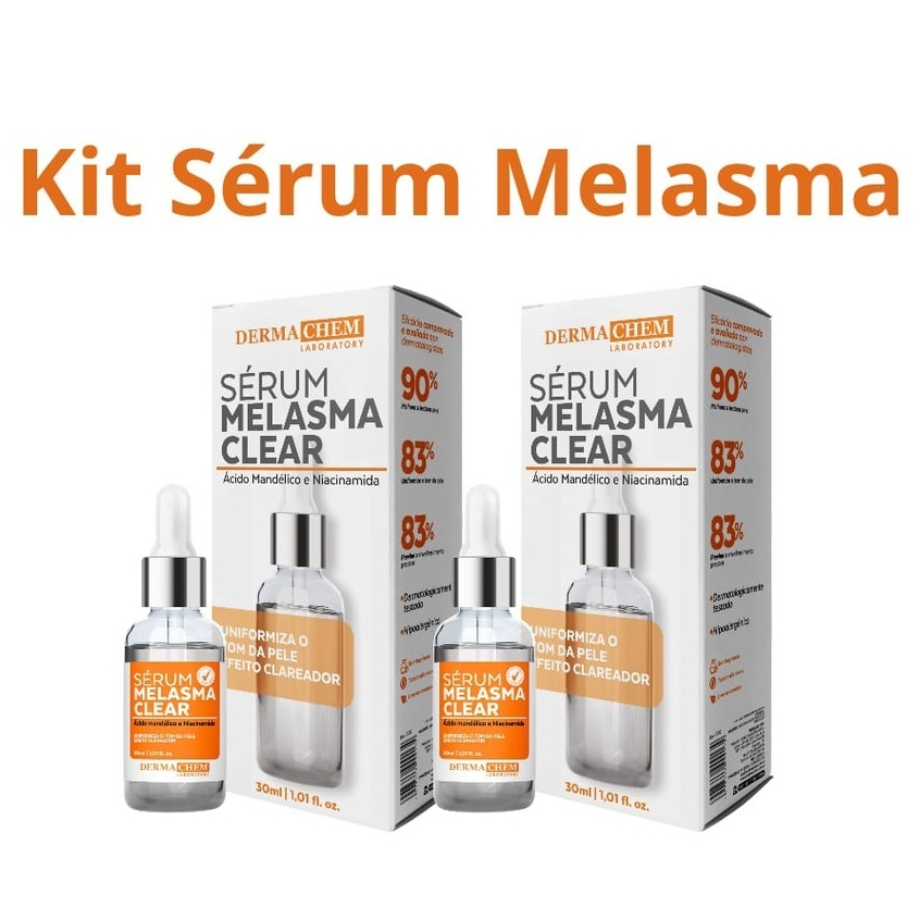 Kit Serum Melasma Clear Clareador de Manchas Dermachem | Shopee Brasil