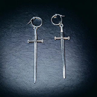 Brinco Espada Medieval Gotico com Argola