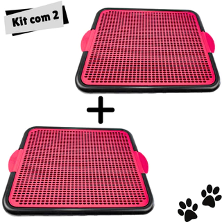 Kit 2 Tapete Sanitário Canino Banheiro Higiênico Para Cachorro Lavável Resistente Xixi Dog - Petliz