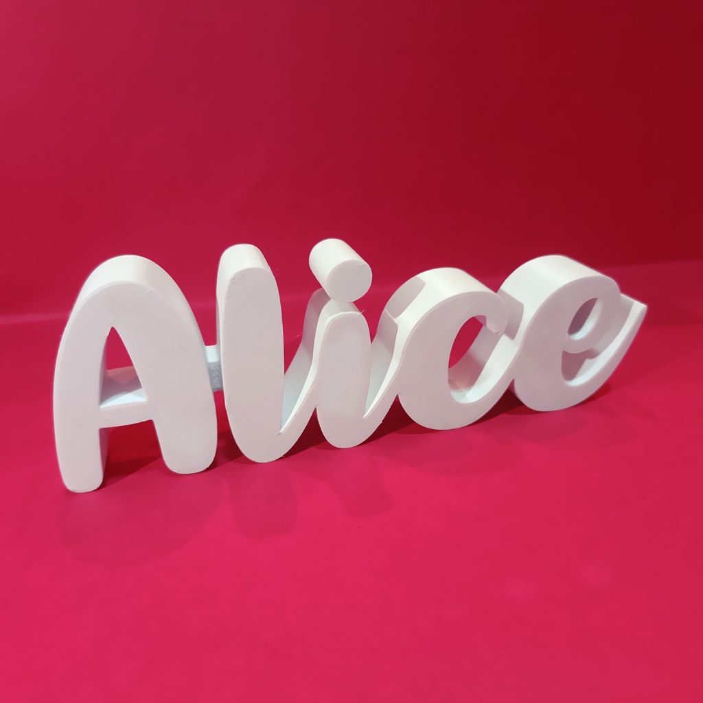 Letreiro Decorativo Personalizado 3D - Com nome do seu bebê, filho(a), namorado(a), esposo(a), etc...