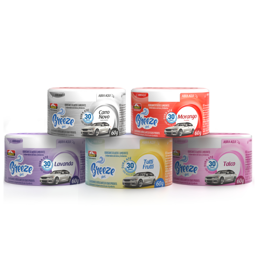 Cheirinho Aromatizante Breeze Gel Proauto - Diversas Fragrâncias