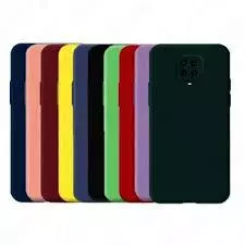 Kit Xiaomi Redmi Note 9S /9 Pro-Capa Silicone Colorida + Película Ceramica 9D Protetora Anti Impacto