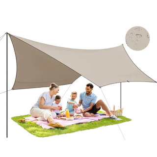 NEW HAWAII Barraca Tenda Gazebo Camping Portátil Tela Toldo 3m X 4m Proteção UPF 50+ UV e Impermeável