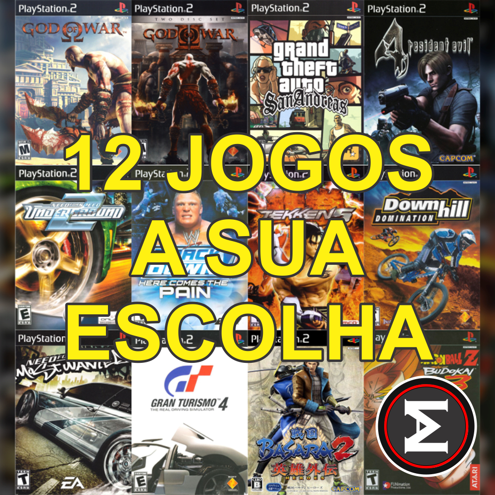 12 Jogos a Sua Escolha - PS2 - Patch | Shopee Brasil