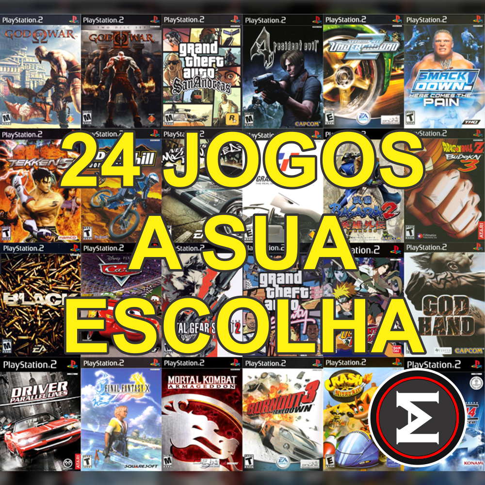 24 Jogos a Sua Escolha - PS2 - Patch | Shopee Brasil
