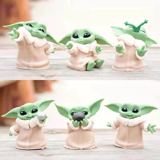 Boneco Baby Yoda Figure de Ação Bonecos de Ação Decoração Anime Miniatura Action Figure 6CM PVC