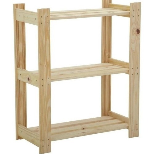 Estante de Pinus Natual Prateleira De Canto Suporte Multiuso 3 Andares LINDO E ENVIO RAPIDO