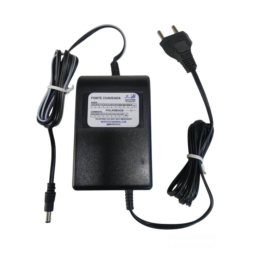 Fonte de Alimentação Miura Chaveada 30v Bivolt Automático