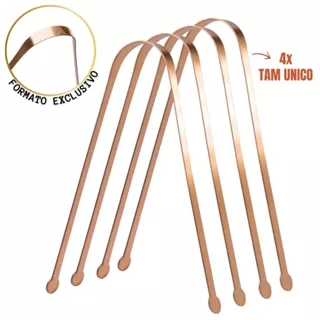 Kit 4 Raspador Lingua Adulto Cobre