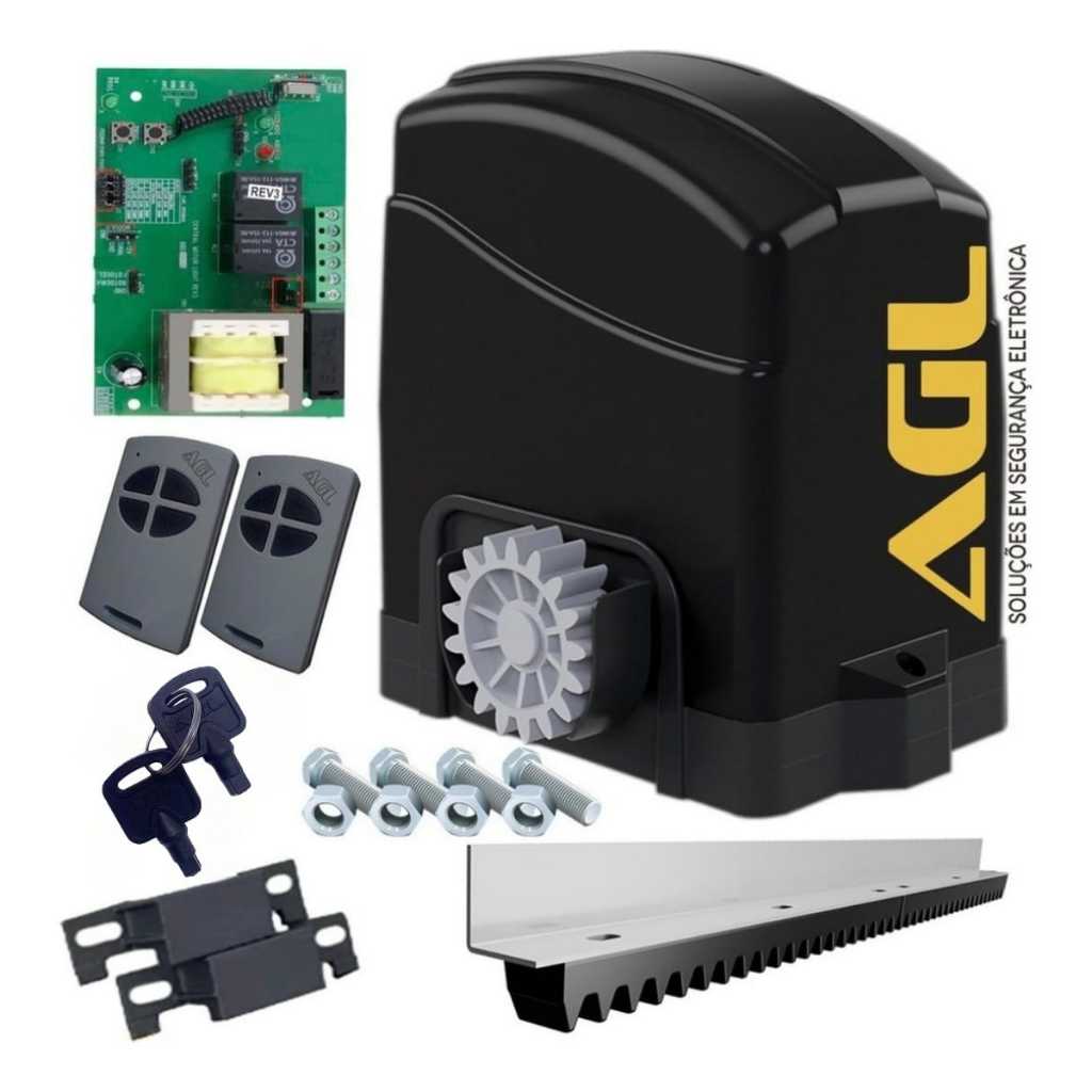 Kit motor deslizante de correr AGL 300kg Trino Light