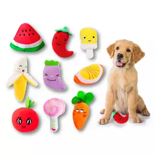 Brinquedo De Pelúcia Divertido Com Som Apito Para Cachorro