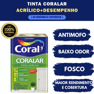 Tinta Coralar Anti Mofo Acrílica 18l - Escolha Sua Cor