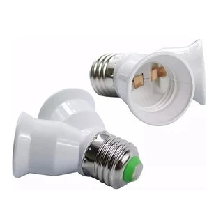 Soquete Bocal Adaptador Duplo Tipo Y Duas Lampadas E27