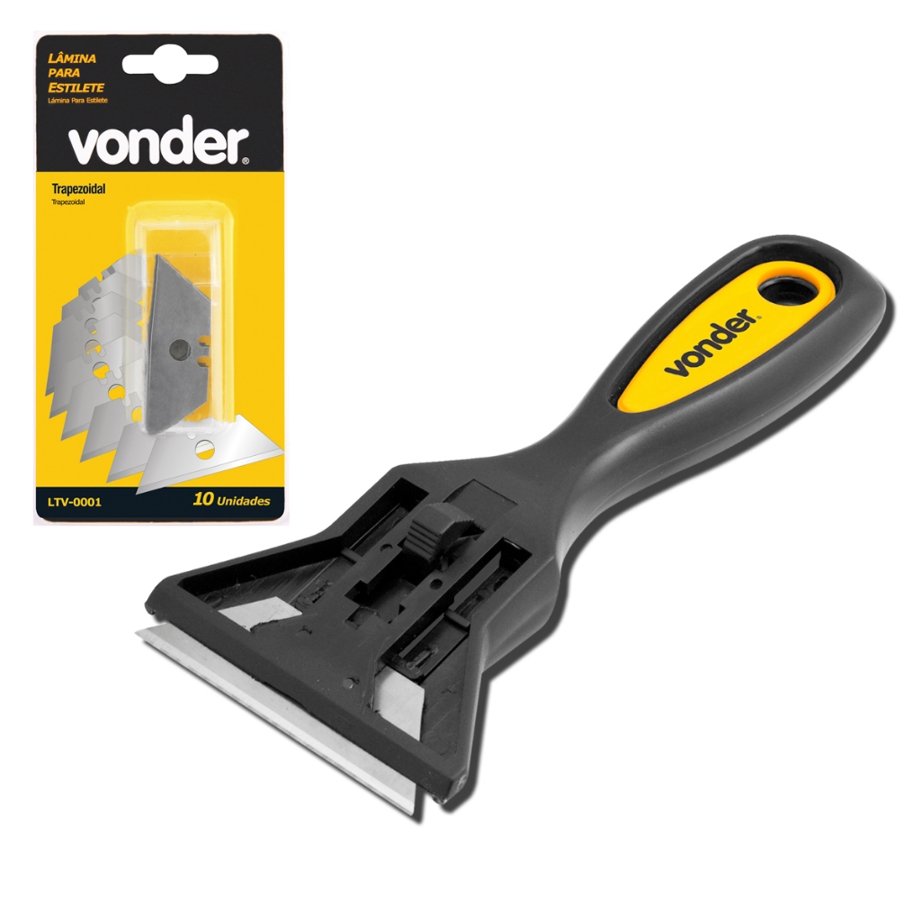Raspador De Vidro Plano Com 10 Laminas Rp011 - Vonder