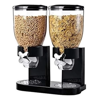 Dispenser De Cereal Duplo Para Alimentos Mesa E Bancada