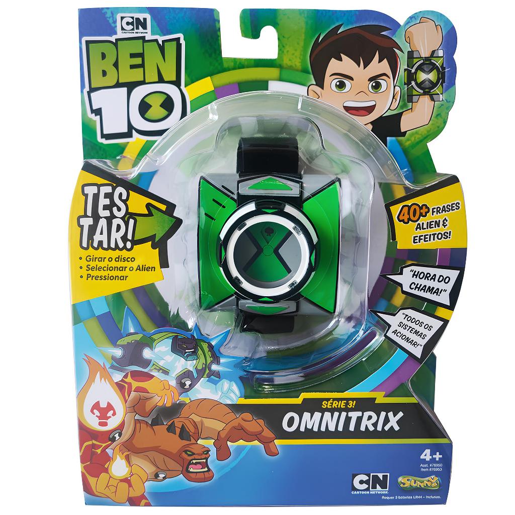 Ben 10 Dez Relógio Interativo Omnitrix Com 40 Frases Em Português Série 3  Original | Shopee Brasil