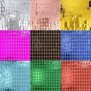 Kit 3/5/6 Cortina QUADRADA Metalizada Festa 1mx2m painel decoração para Festa/Casamento/Dia Das Mães E Dia Namorado