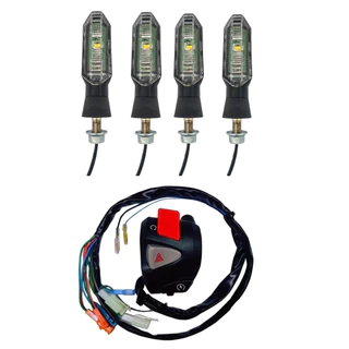 Kit 4 Piscas Led CB 250 Twister + Punho CB 500 Com Plug CG 160