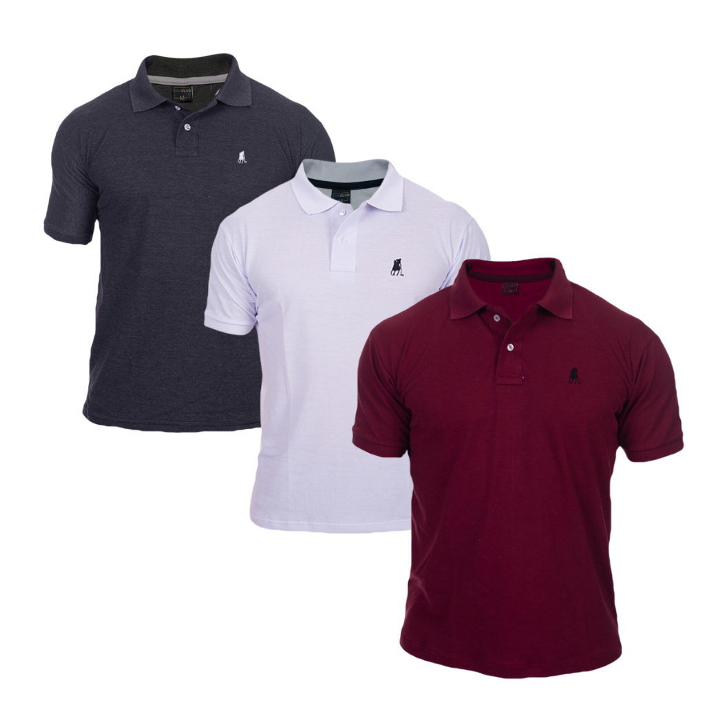 Camisa Polo Masculina Blusa Pronto Algodão PIQUET OFERTA ATACADO