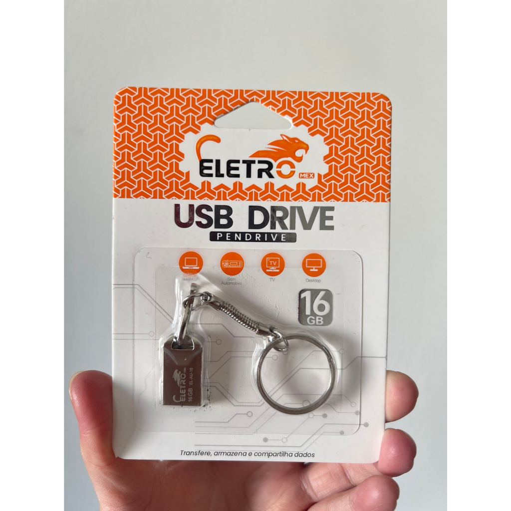 PEN DRIVE MINI CHAVEIRO ELETROMEX 4GB 8GB 16GB 32GB 64GB 128GB