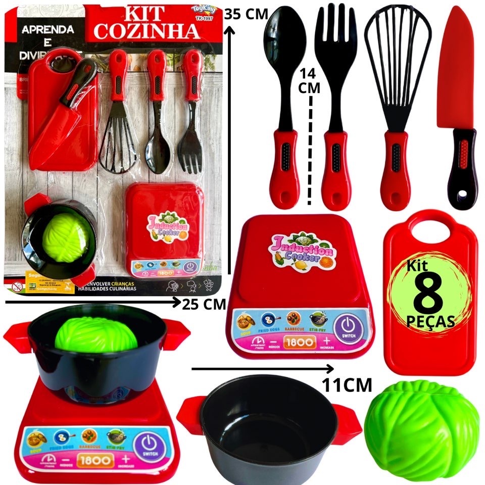 Kit de Brinquedos de Menina e Menino Utensílios De Cozinha Infantil ...