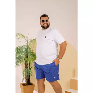 Bermuda Plus Size Mauricinho Tactel Grosso Secagem Rápida Sem Marca