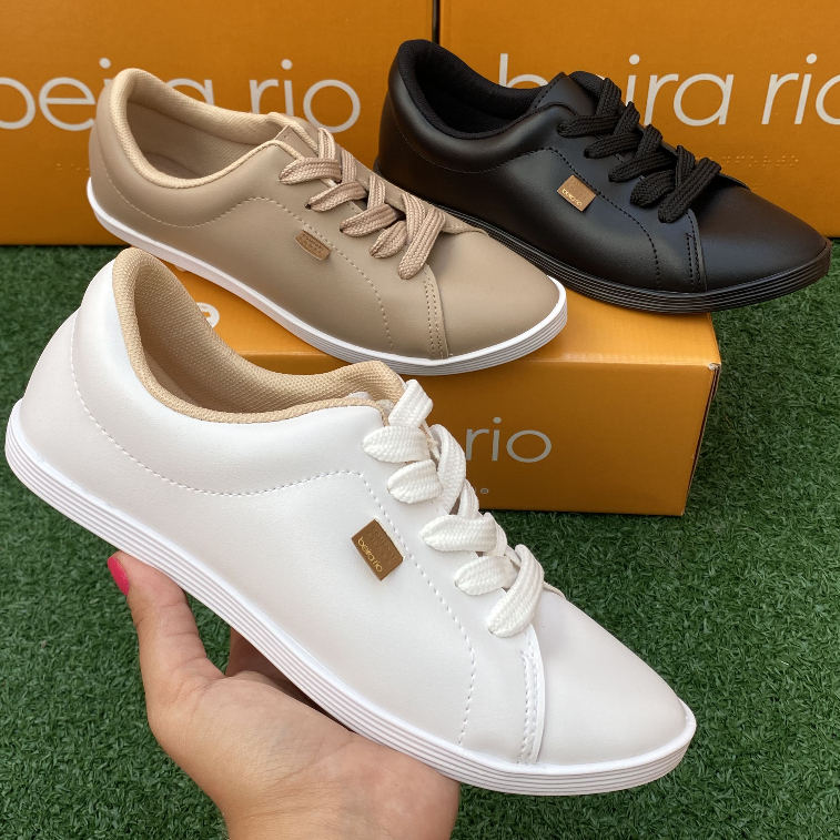 Tênis Sapatênis Feminino Casual Beira Rio Leve Confortável Promoção Original Dia a Dia Liso