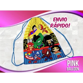 MOCHILINHA HEROIS (ENVIO RÁPIDO) - SACOLINHA LEMBRANCINHA