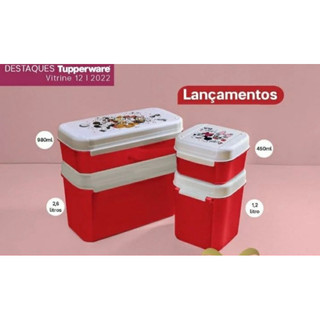 Kit Completo Visual Box Disney Tupperware | Shopee Brasil