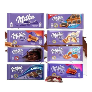 Chocolate Barra Milka 100g - (6 Unidades) Aleatorio Sem Escolha
