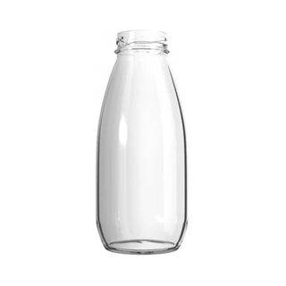 Garrafa Vidro Vintage 300ml - Kit com 15 garrafas com tampa metálica para Suco Lembrancinha