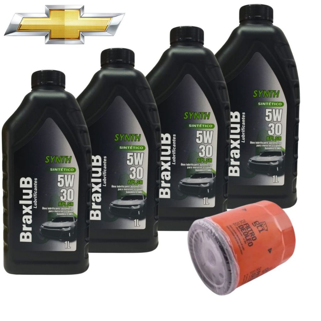 Kit troca de óleo GM 5W30