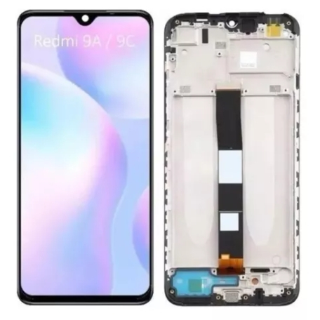 Tela Touch Frontal Compatível Redmi 9a/9c Com Aro