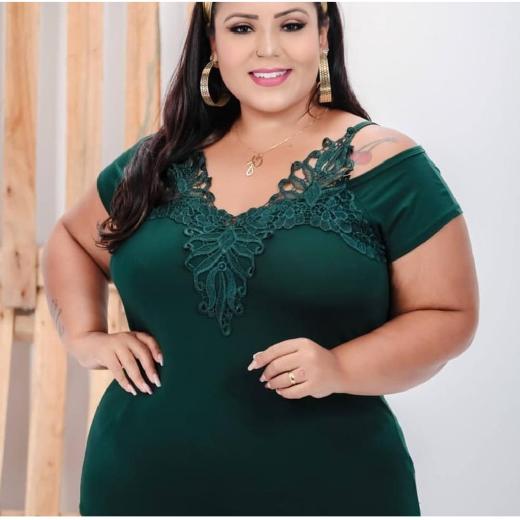 Blusa Feminina Plus Size GG Ciganinha