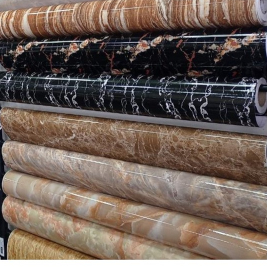 Adesivo Papel de Parede 5mx60cm Cozinha Mármore Cimento Queimado