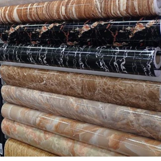 Adesivo Papel de Parede 5mx60cm Cozinha Mármore Cimento Queimado
