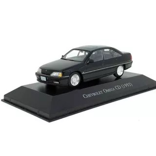 Miniatura Chevrolet Omega CD 1992 Preto 1:43 Coleção Carros Inesqueciveis do Brasil Ed. 64