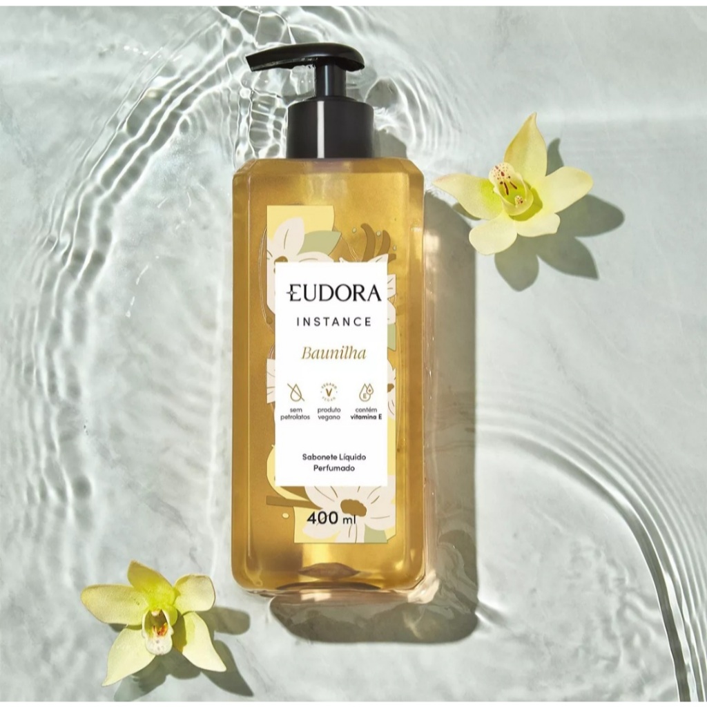 Eudora Instance Sabonete Líquido Perfumado Baunilha 400ml | Shopee Brasil