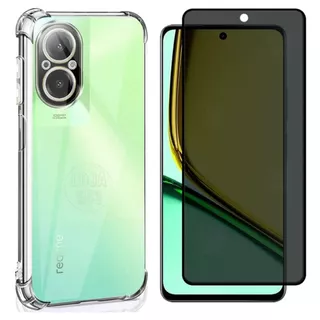 Capinha Anti-impacto + Película 3d Privacidade Para Realme C67