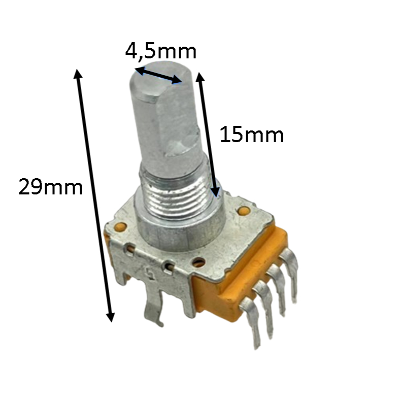 Potenciometro encoder B20K compatível com Pedaleira BOSS GT Potenciometro encoder B20K compatível com Pedaleira BOSS GT
