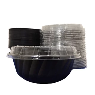 Embalagem para Udon Preta Sopa Yakissoba 15,5x5,5 cm 100 un