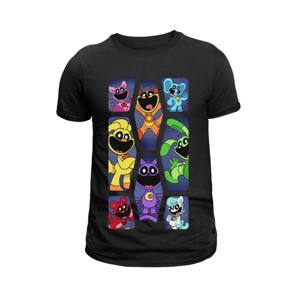 Camiseta Camisa Infantil Gamer Poppy Playtime Personagens Blusa unissex ...