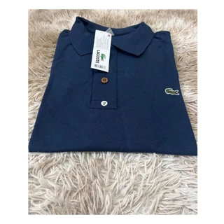 camisa gola polo masculina tecido piquet algodão várias colores L
