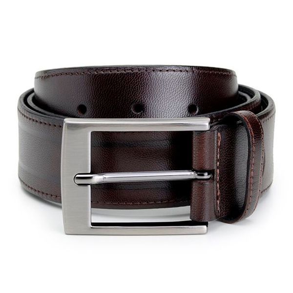 Cinto Social Masculino cor Marrom Café Brown Chocolate Couro Sintético P M G GG XGG