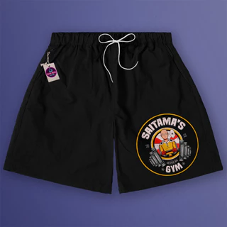 Short Streetwear Saitama Gym One Punch Man Moda Masculina Casual Calção