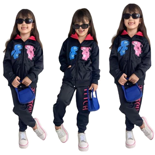 Moletom Infantil Stitch Animação Menina