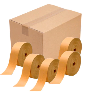 05 Rolo de Fita Gomada Com Reforço ou Sem Reforço 80mm ou 70mm Para Caixa de Papelão - 5,0Kg