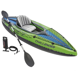Caiaque Inflável Challenger K1 Intex 274 X 76 X 33CM 100 Kg Remo, Bomba Intex