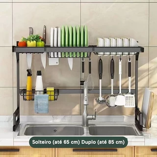 Escorredor Cozinha Pia Rack Aço Inoxidável 65cm Organizador Louça Autosustentavel Escorredor Louça Garantia de alta qualidade Para envio imediato